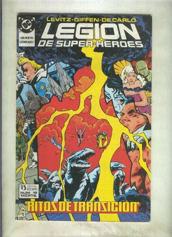 Legion de Superheroes numero 18 (numerado 6 en trasera)