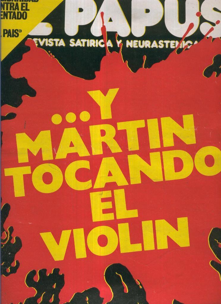 El Papus. Revista de humor numero 235: Y Martin tocando el violin