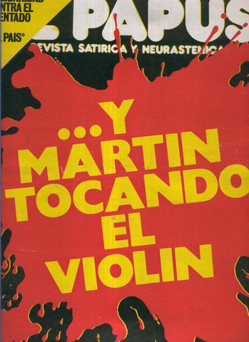El Papus. Revista de humor numero 235: Y Martin tocando el violin