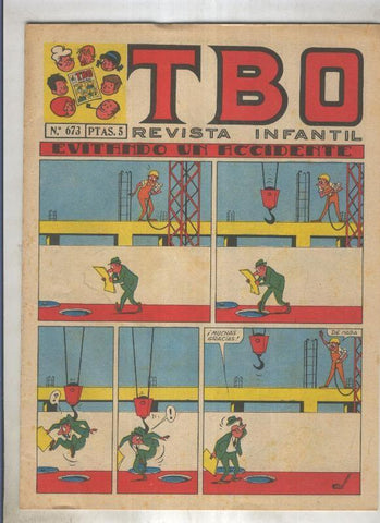TBO numero 673: Evitando un accidente (Coll), (numerado 2 en trasera)