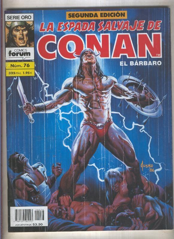 La Espada Salvaje de Conan volumen 1 segunda edicion numero 076 (numerado 2 en trasera) 