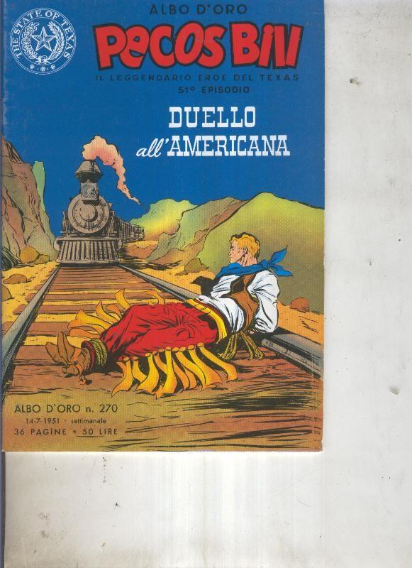 Pecos Bill numero 270 Duello all americana