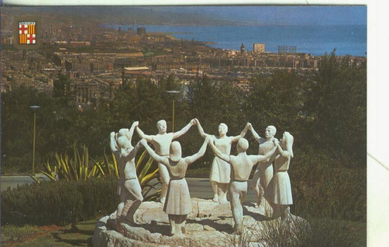 Postal 5535 : Monumento a la Sardana, obra de J.Cañas  (Barcelona)