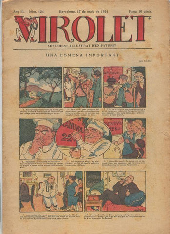 Virolet suplement illustrat d,en Patufet numero 124 del 17.05.1924