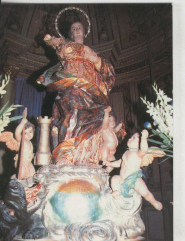 Postal 008717: Virgen La Inmaculada, Iglesia de la Merced de Murcia