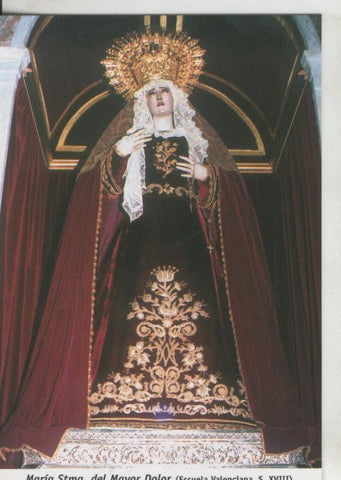 Postal 009745: Virgen Maria Stma del Mayor Dolor, iglesia de San Agustin en Cadiz