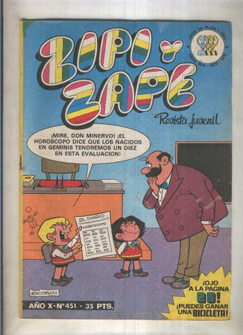 Zipi y Zape semanal numero 451 (numerado 3 en trasera)