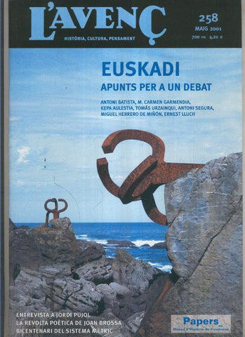 Revista L'avenç numero 258: Euskadi apunts per a un debat
