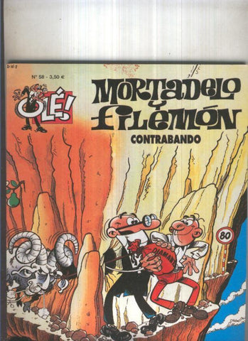 Ole numero 058: Mortadelo y Filemon: Contrabando (numerado 4 en trasera)