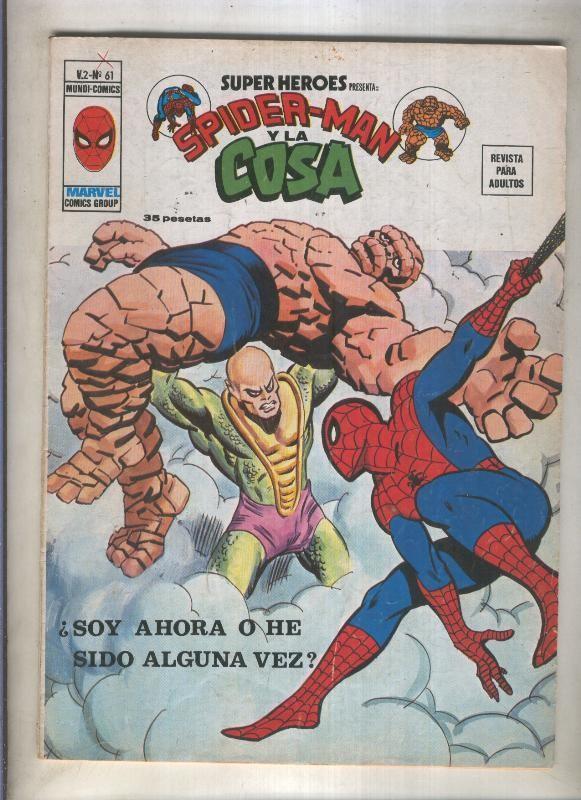 Super Heroes volumen 2 numero 061: Spiderman y La Cosa