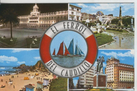 Postal 008417: El Ferrol del Caudillo, vistas varias