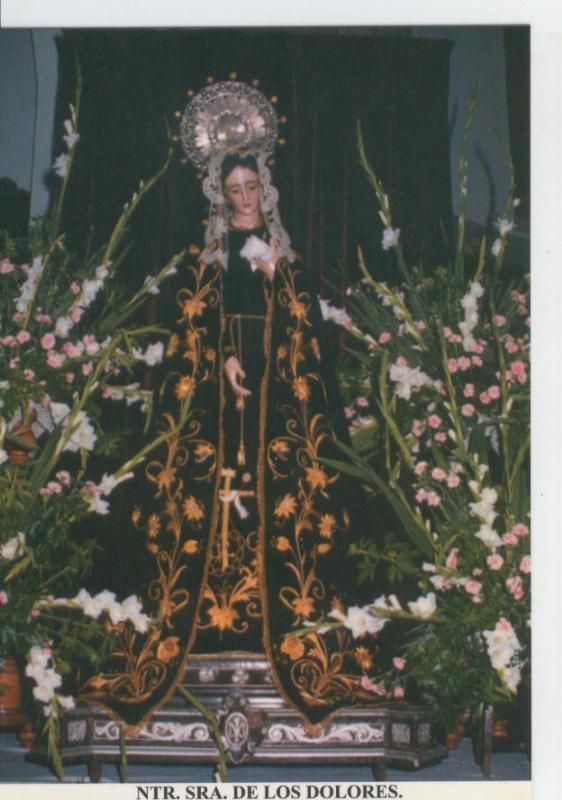 Postal Virgenes 0327 : Nuestra Señora de los Dolores, patrona de Lalin (pontevedra)