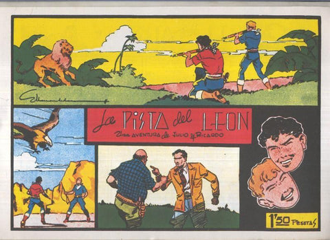 Facsimil Julio y Ricardo: La pista del leon