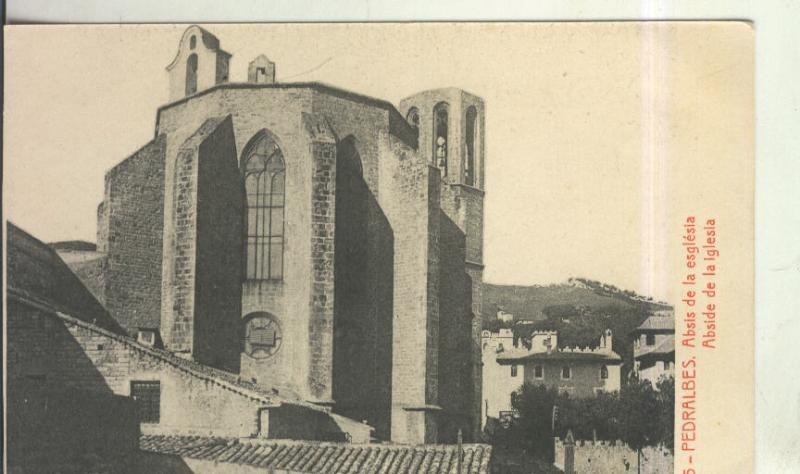 Postal 010556: Abside iglesia del monasterio de Pedralbes en Barcelona