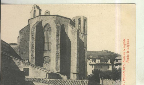 Postal 010556: Abside iglesia del monasterio de Pedralbes en Barcelona