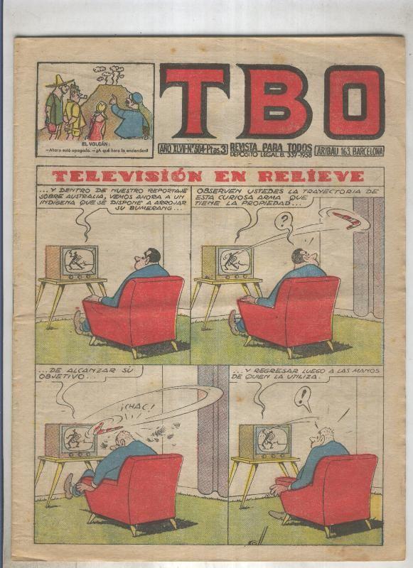 TBO numero 304: Television en relieve (Coll), (numerado 1 en trasera)