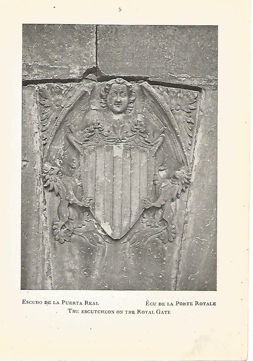 Lamina 572: MONASTERIO DE POBLET. Escudo de la Puerta Real