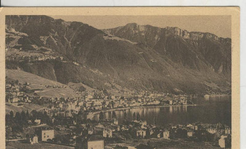 Postal 009111: Montreux vu depuis Clarens