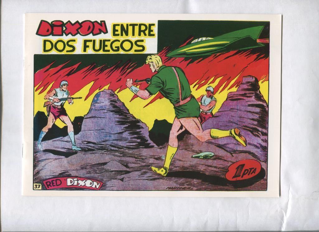 Facsimil: Red Dixon primera serie numero 37: Dixon entre dos fuegos