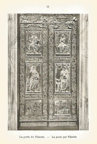Lamina 780: VATICANO. La puerta del Filarete