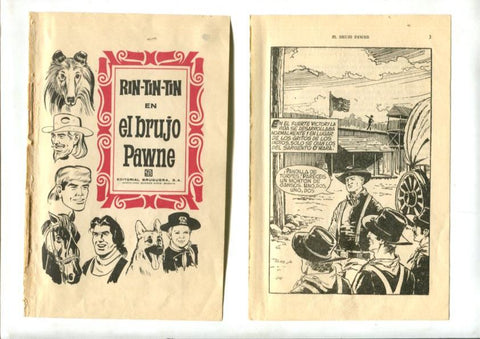 Rin Tin Tin: El brujo Pawne , dibujos de Mai nou