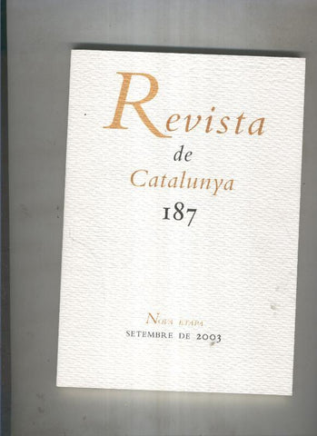 Revista de catalunya numero 187
