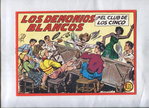 Facsimil: El Club de los cinco numero 03: Los demonios blancos
