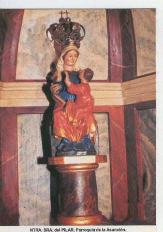 Postal Virgenes 378 : Nuestra Señora del Pilar, patrona Arenas de San Pedro (Avila)