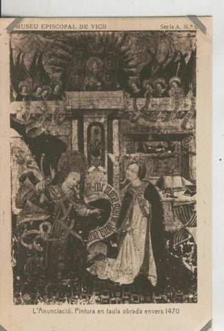 Postal 010208: Vich: museo episcopal: la anunciacion