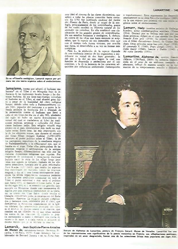 LAMINA MONITOR 0306: RETRATO DE ALPHONSE DE LAMARTINE POR F. GERARD