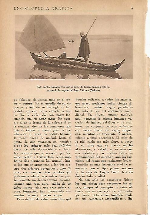 LAMINA 5374: Totora en el Lago Titicaca bolivia