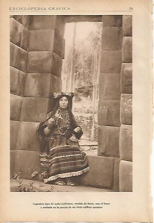 LAMINA 5379: Mujer de Bolivia
