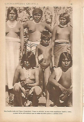 LAMINA 5388: Familia del Chaco en Argentina