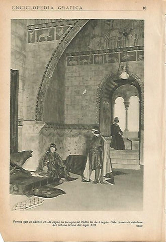 LAMINA 5408: Capas de la epoca de Pedro III de Aragon