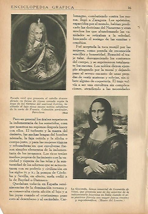 LAMINA 5411: La Gioconda y el mariscal Estrees