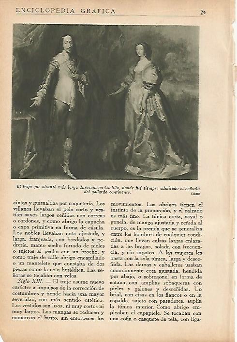 LAMINA 5415: Trajes de Castilla