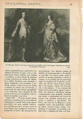 LAMINA 5415: Trajes de Castilla