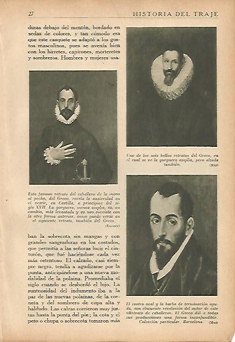 LAMINA 5417: Detalles de El Caballero de la mano en el pecho por El Greco