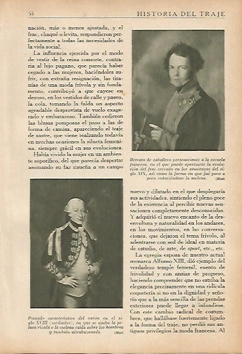 LAMINA 5430: Caballero del siglo XIX