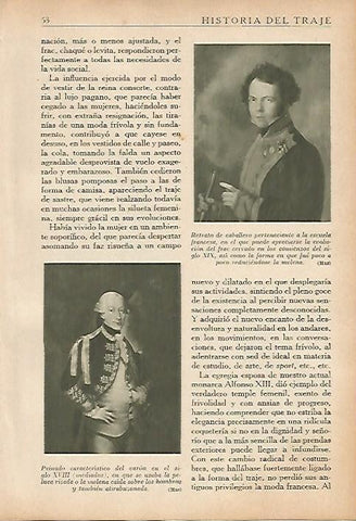 LAMINA 5430: Caballero del siglo XIX