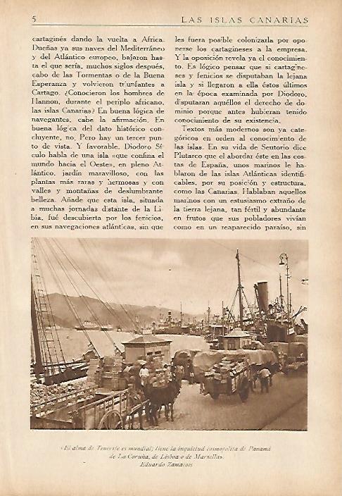 LAMINA 5438: puerto de Tenerife
