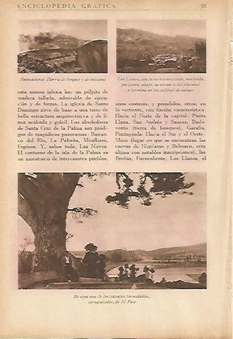 LAMINA 5464: Fuencaliente Los Llanos y El Paso