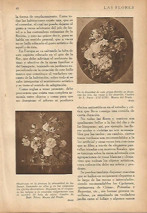 LAMINA 5490: Cuadros de L. Paret y de Bart. Perez