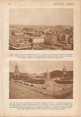 LAMINA 5506: Plaza de Mayo en 1870