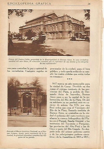 LAMINA 5511: Teatro Colon de Buenos Aires