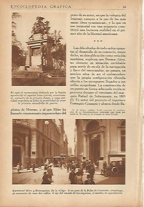 LAMINA 5516: Monumento a Juan Larrea y la City