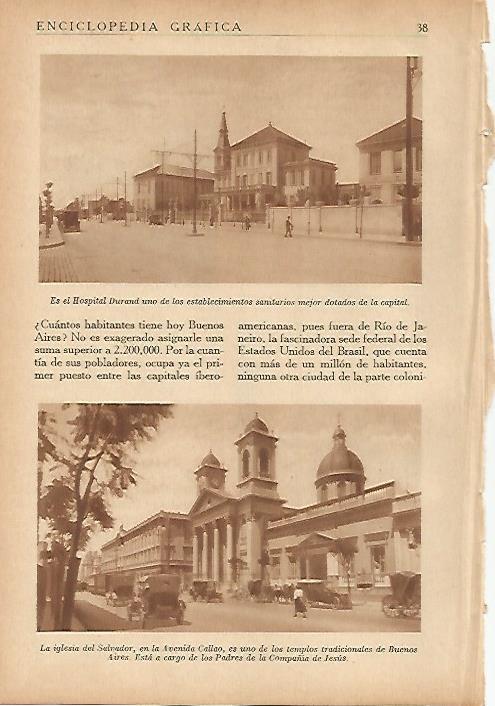 LAMINA 5518: Hospital Durand e Iglesia del Salvador