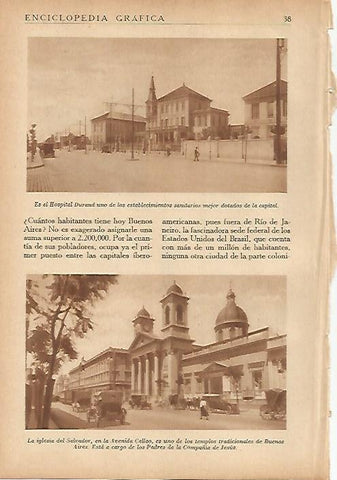 LAMINA 5518: Hospital Durand e Iglesia del Salvador