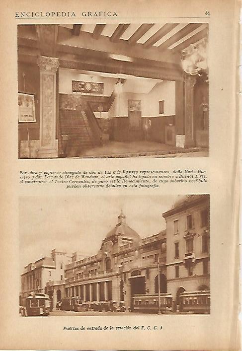 LAMINA 5522: Teatro Cervantes de Buenos Aires