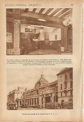 LAMINA 5522: Teatro Cervantes de Buenos Aires